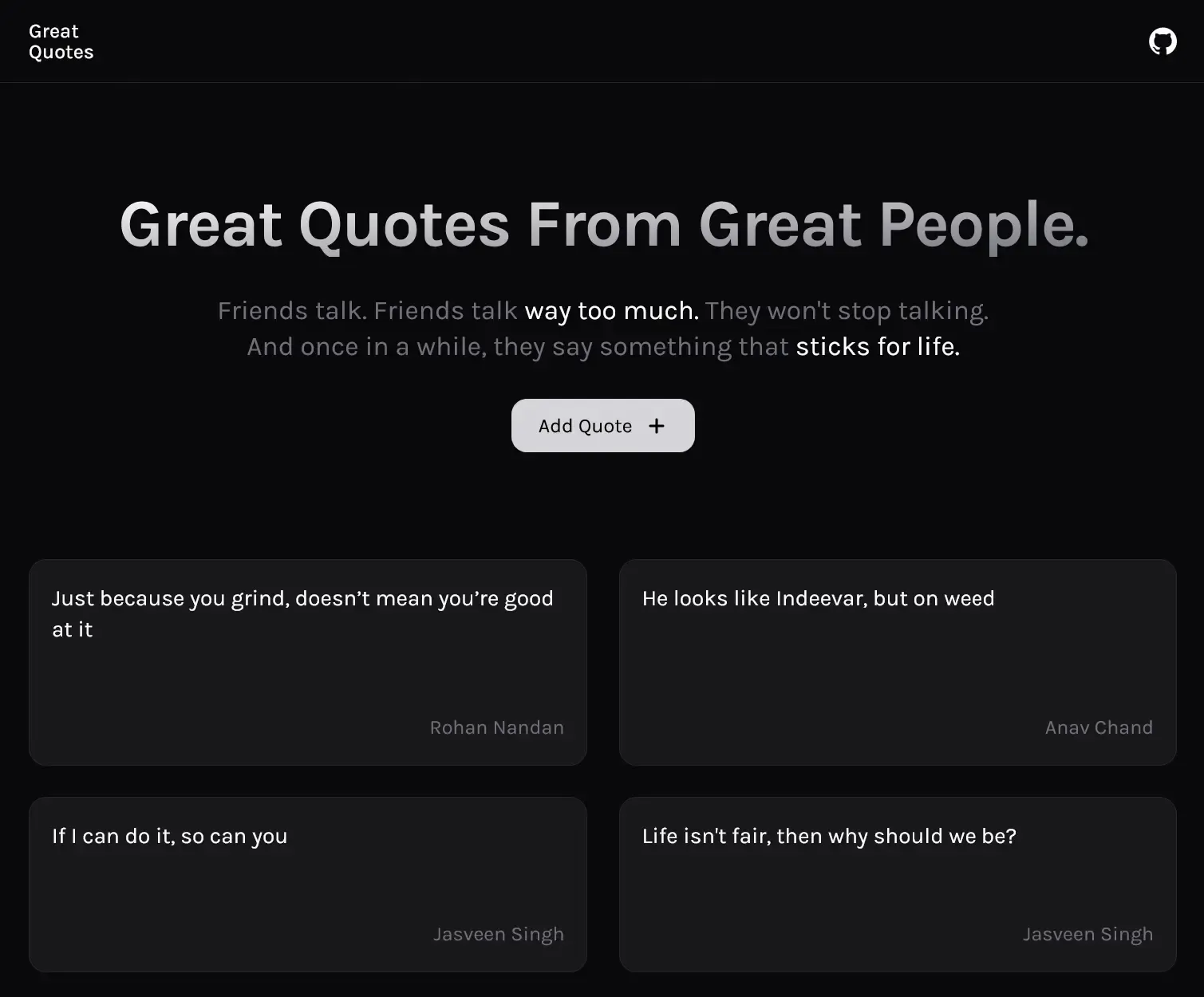 Great Quotes Demo